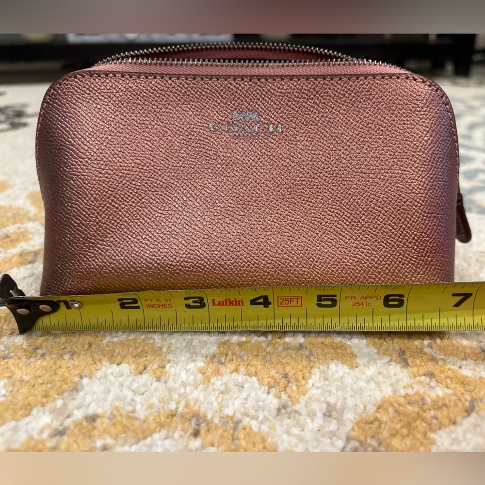 Coach Metallic Pink Cosmetic Bag - Picture 3 of 3